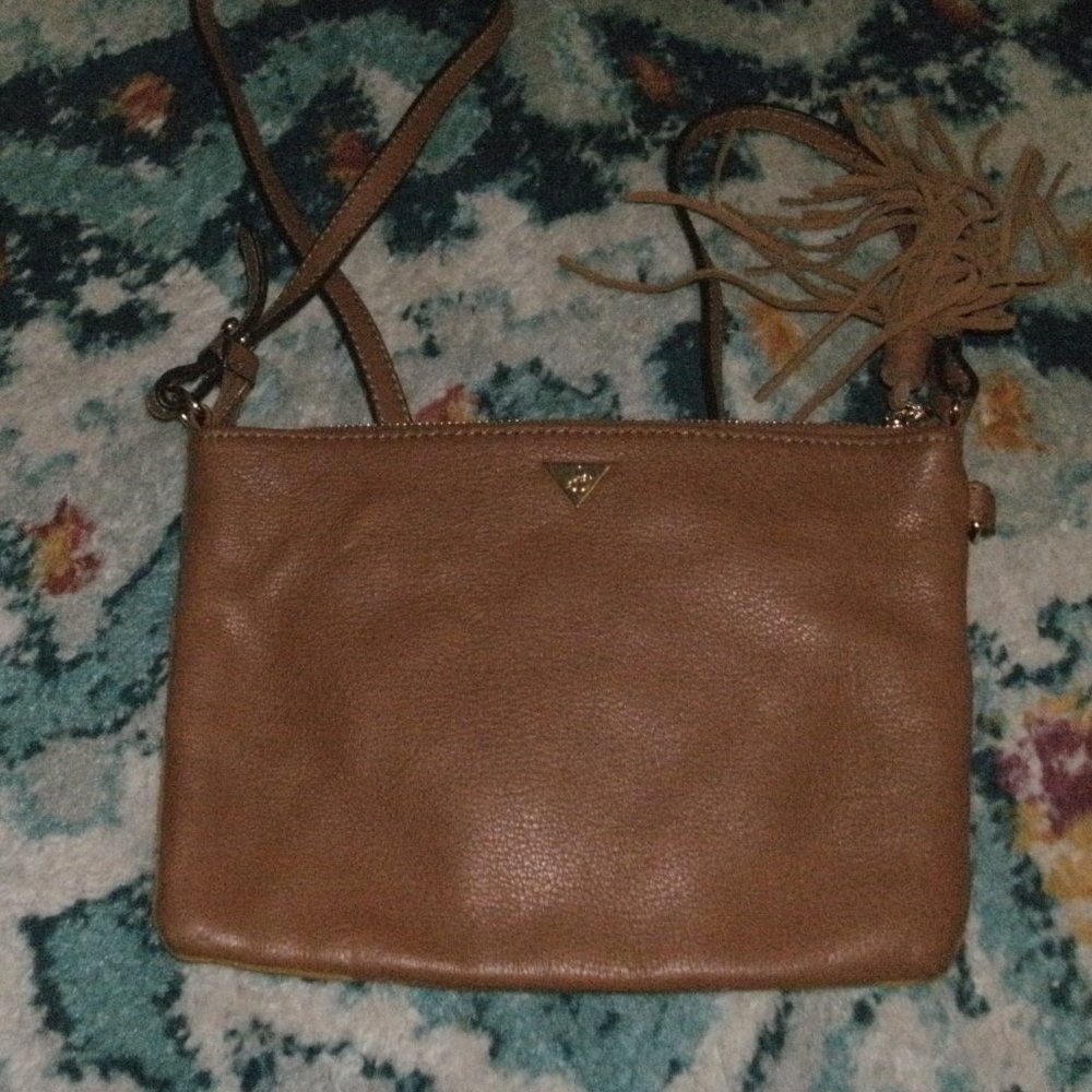 Sam Edelman Patchwork Suede Leather Crossbody Pur… - image 2